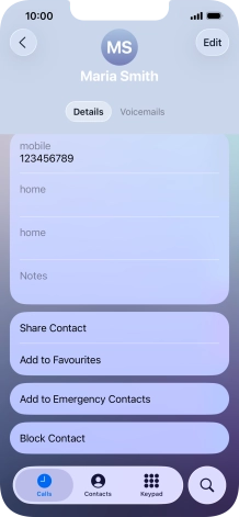 Press Block Contact.