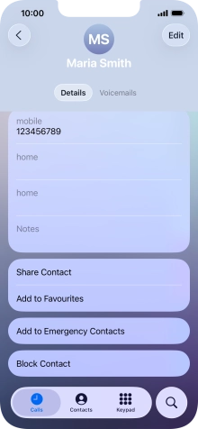 Press Block Contact.