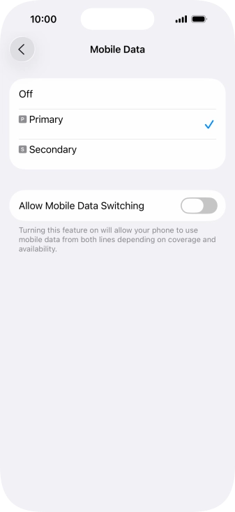 Press the required price plan.