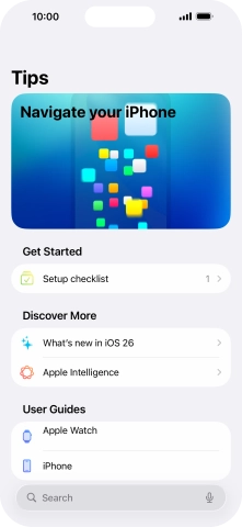 Slide your finger upwards starting from the bottom of the screen to return to the home screen.