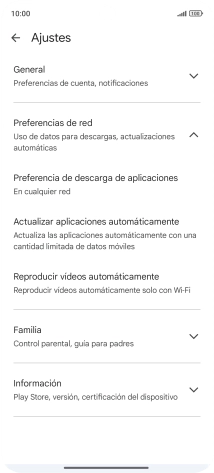 Pulsa Actualizar aplicaciones automáticamente. Pulsa Actualizar aplicaciones automáticamente.