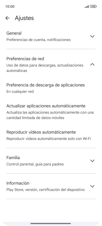 Pulsa Actualizar aplicaciones automáticamente. Pulsa Actualizar aplicaciones automáticamente.