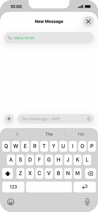 Press the microphone icon and say the required text. Press the microphone icon and say the required text.