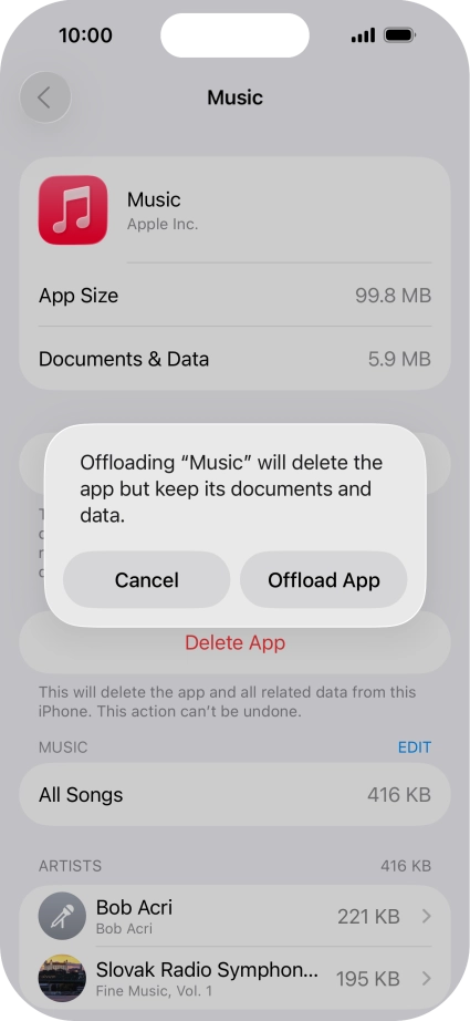 Press Offload App.