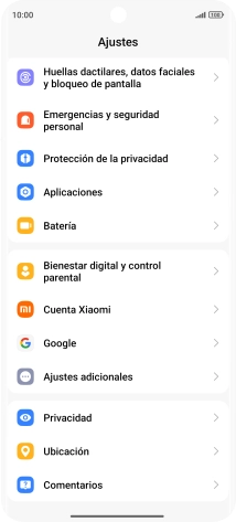 Pulsa Ubicación.