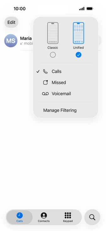 Press Voicemail.