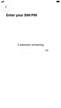 If your SIM is locked, key in your PIN and press OK. If your SIM is locked, key in your PIN and press OK.