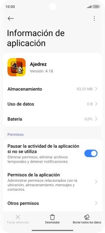 Desliza el dedo hacia arriba desde la parte inferior de la pantalla para terminar y volver a la pantalla de inicio. Desliza el dedo hacia arriba desde la parte inferior de la pantalla para terminar y volver a la pantalla de inicio.