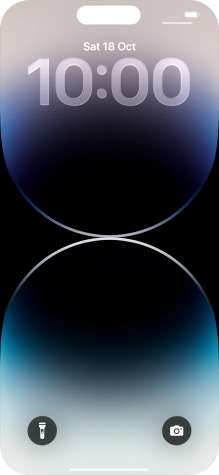 Slide your finger upwards starting from the bottom of the screen.