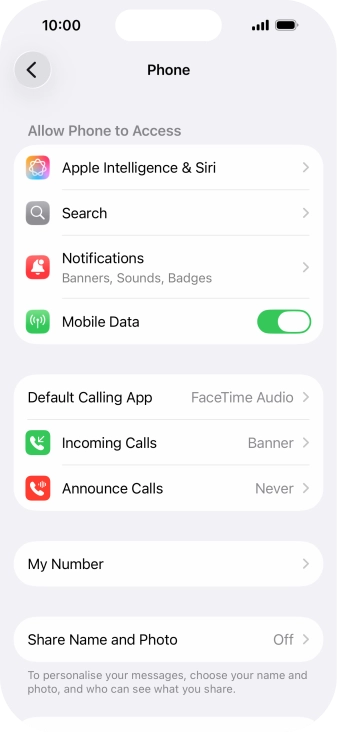 Press Announce Calls.