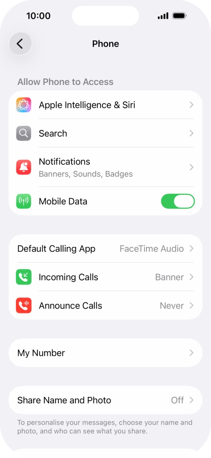 Press Announce Calls.