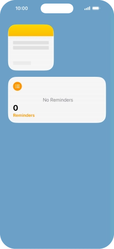 Press and hold the required Widget Stack. Press and hold the required Widget Stack.