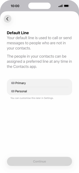 Press the required price plan.