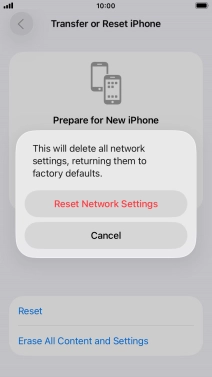 Press Reset Network Settings.