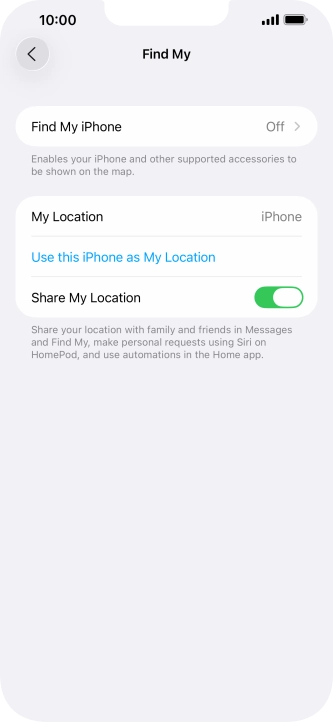 Press Find My iPhone.