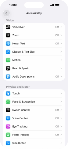 Press Display & Text Size.