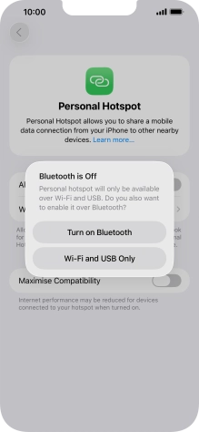 If Wi-Fi is turned on, press Wi-Fi and USB Only. If Wi-Fi is turned on, press Wi-Fi and USB Only.