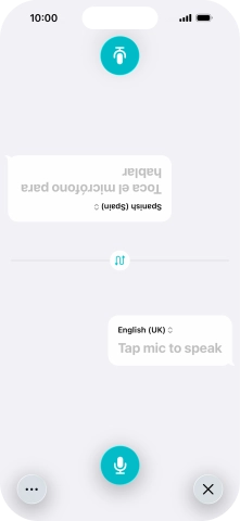 Press the end icon to end two-way view.