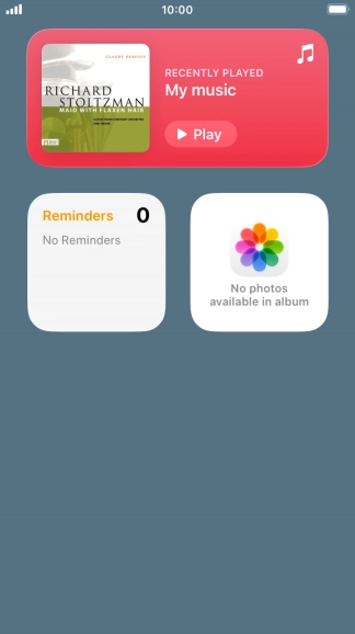 Press and hold the required Widget Stack. Press and hold the required Widget Stack.