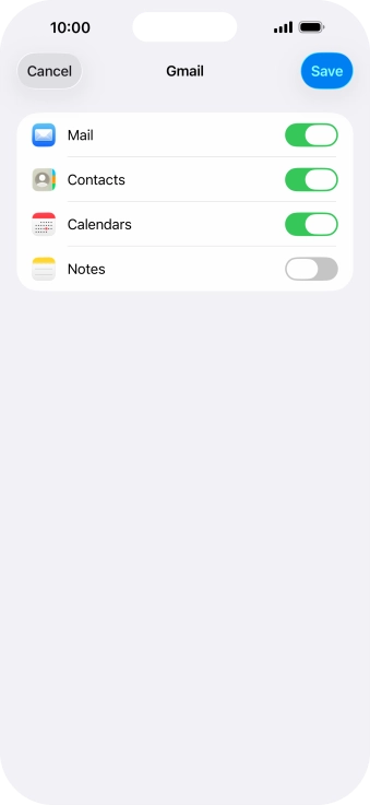 If this screen is displayed, you email account has been recognised and set up automatically. Follow the instructions on the screen to key in more information and finish setting up your email account.