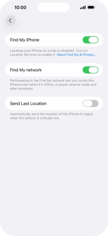 Press the indicator next to Press the indicator next to