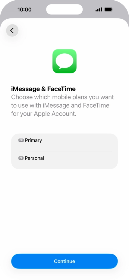 Press the required price plan.