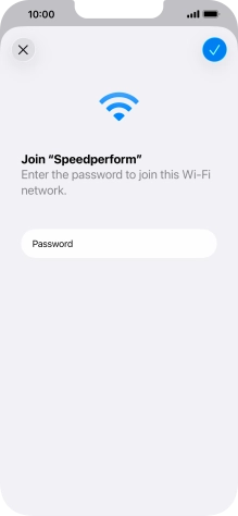 Press the confirm icon. Press the confirm icon.