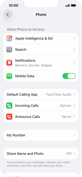 Press Announce Calls.