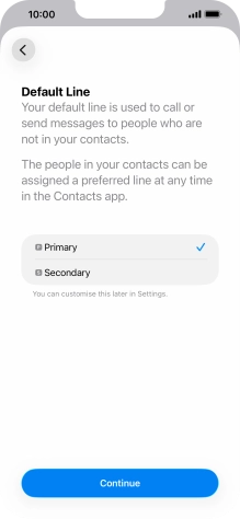 Press Continue. Press Continue.