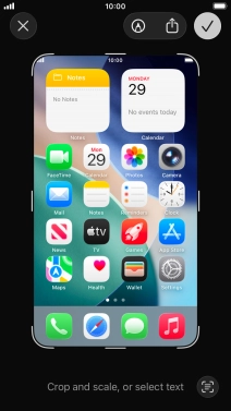 Follow the instructions on the screen to edit and save your screenshot.