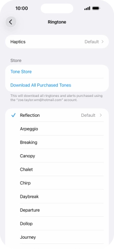 Press the required ring tones to hear them. Press the required ring tones to hear them.
