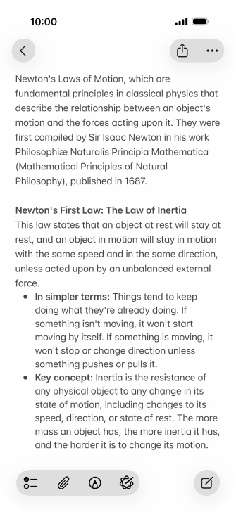 Press the Apple Intelligence icon.