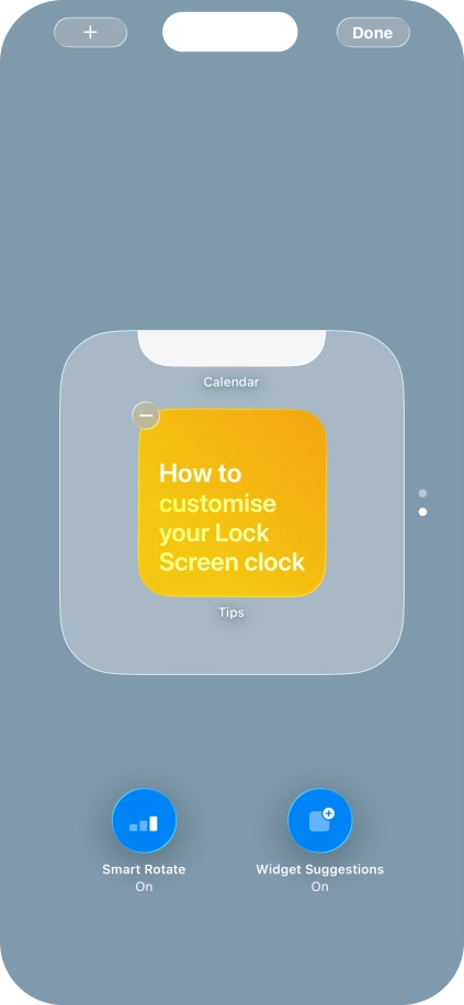 Press Smart Rotate to turn the function on or off.