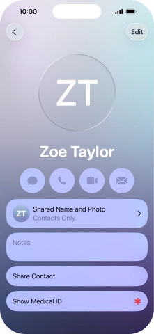 Press Shared Name and Photo. Press Shared Name and Photo.