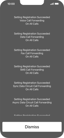 Press Dismiss. Press Dismiss.