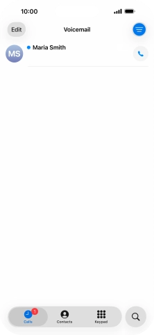 Press the required message.