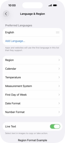 Press Add Language....
