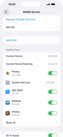 Press Add eSIM. Press Add eSIM.