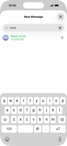 Press the required contact.