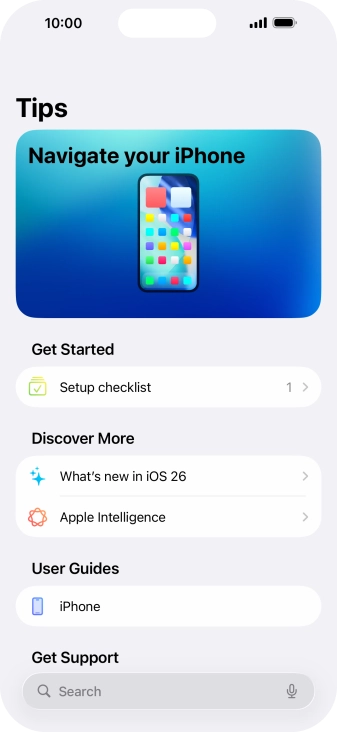 Slide your finger upwards starting from the bottom of the screen to return to the home screen.