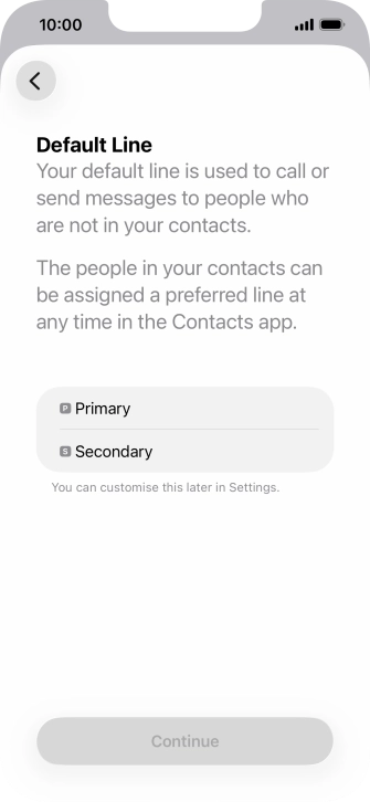 Press the required price plan.