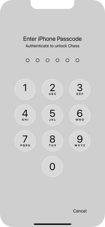 Use the phone lock code you created. The app is now no longer locked.