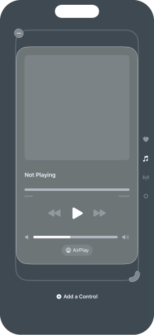 Press the remove icon on the required Control Centre page to remove it from Control Centre.