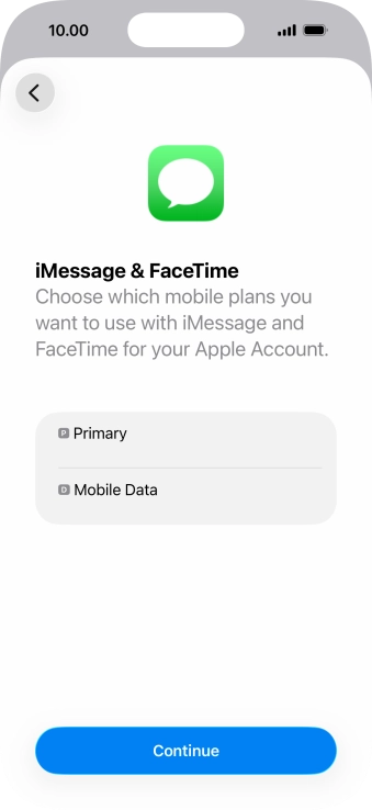 Press the required price plan.