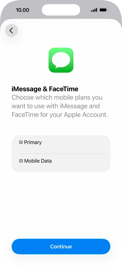 Press the required price plan.