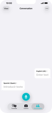 Press the microphone icon and say the required word or sentence. Press the microphone icon and say the required word or sentence.