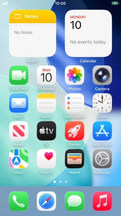 When the battery charging icon is displayed, the battery is charging.