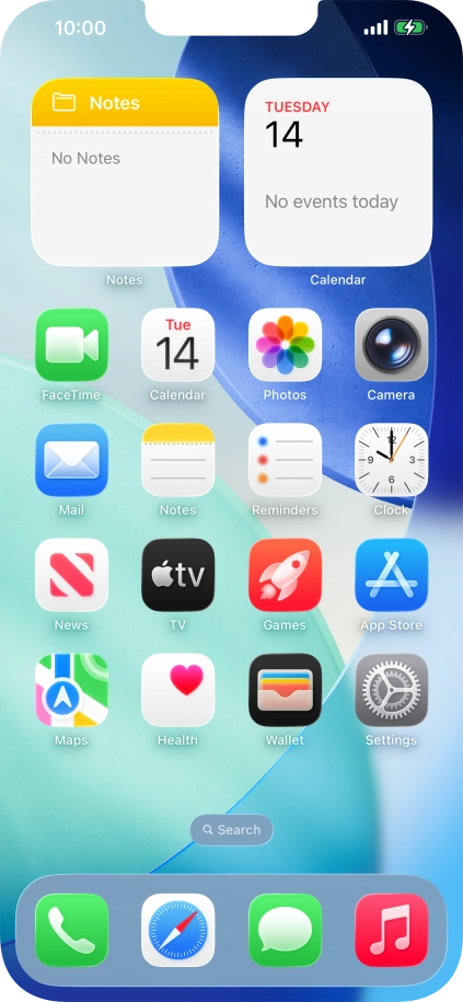 When the battery charging icon is displayed, the battery is charging.