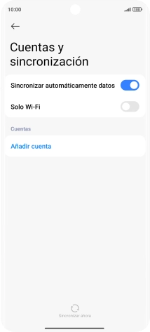Pulsa Añadir cuenta. Pulsa Añadir cuenta.
