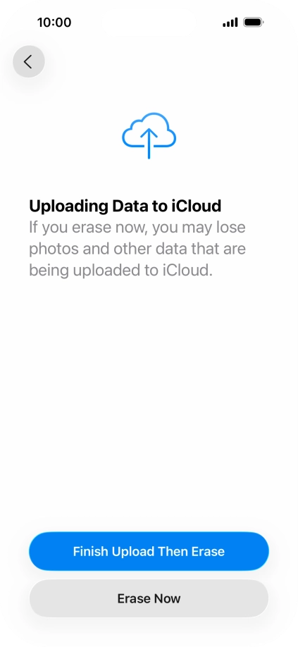 Press Erase Now. Press Erase Now.
